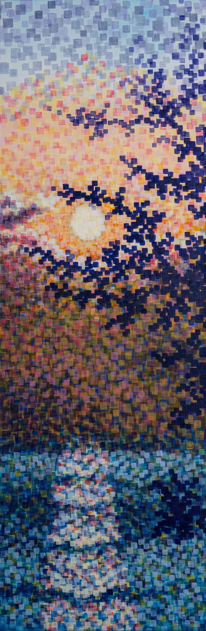 Pixilated Sunset by Shauna Scott