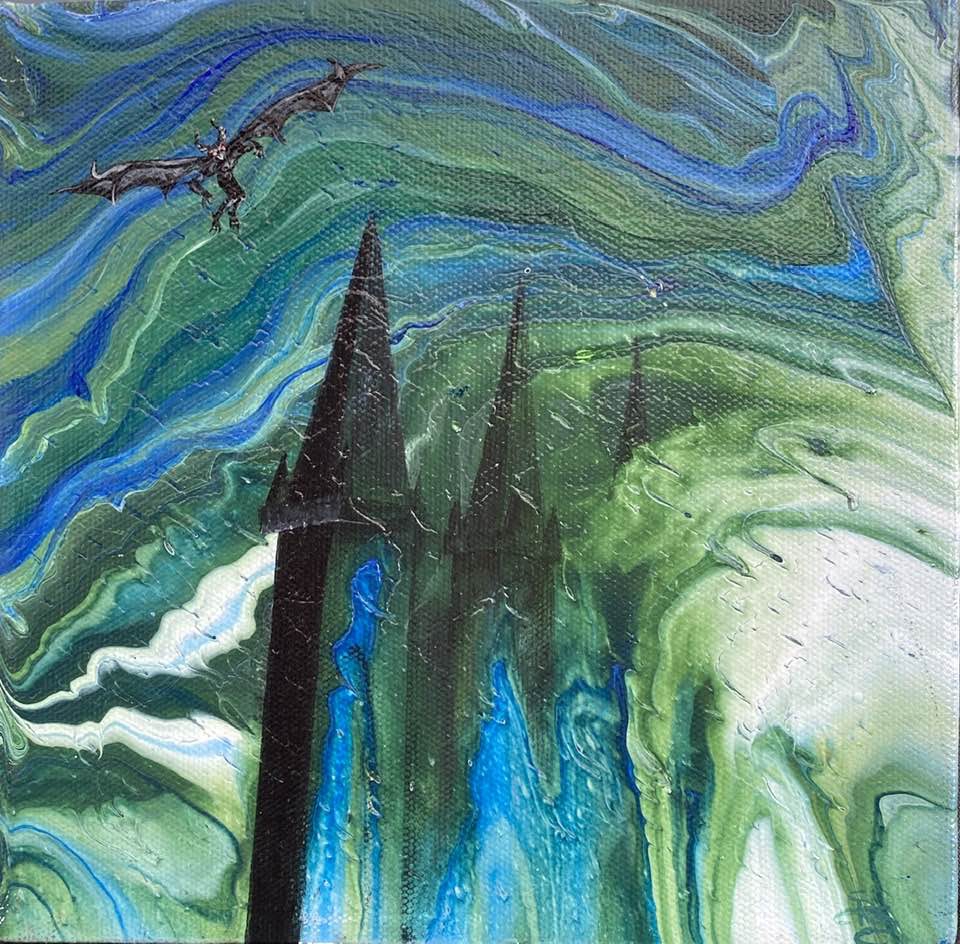 Gargoyle in Flight by Shauna Scott